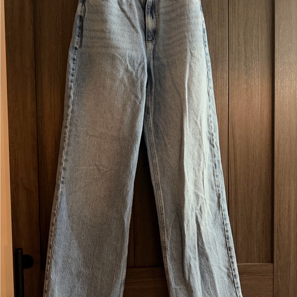 Garage Light Blue Flare Jeans